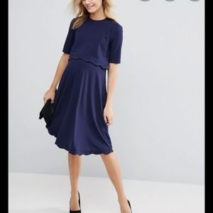Asos maternity and nursing dress